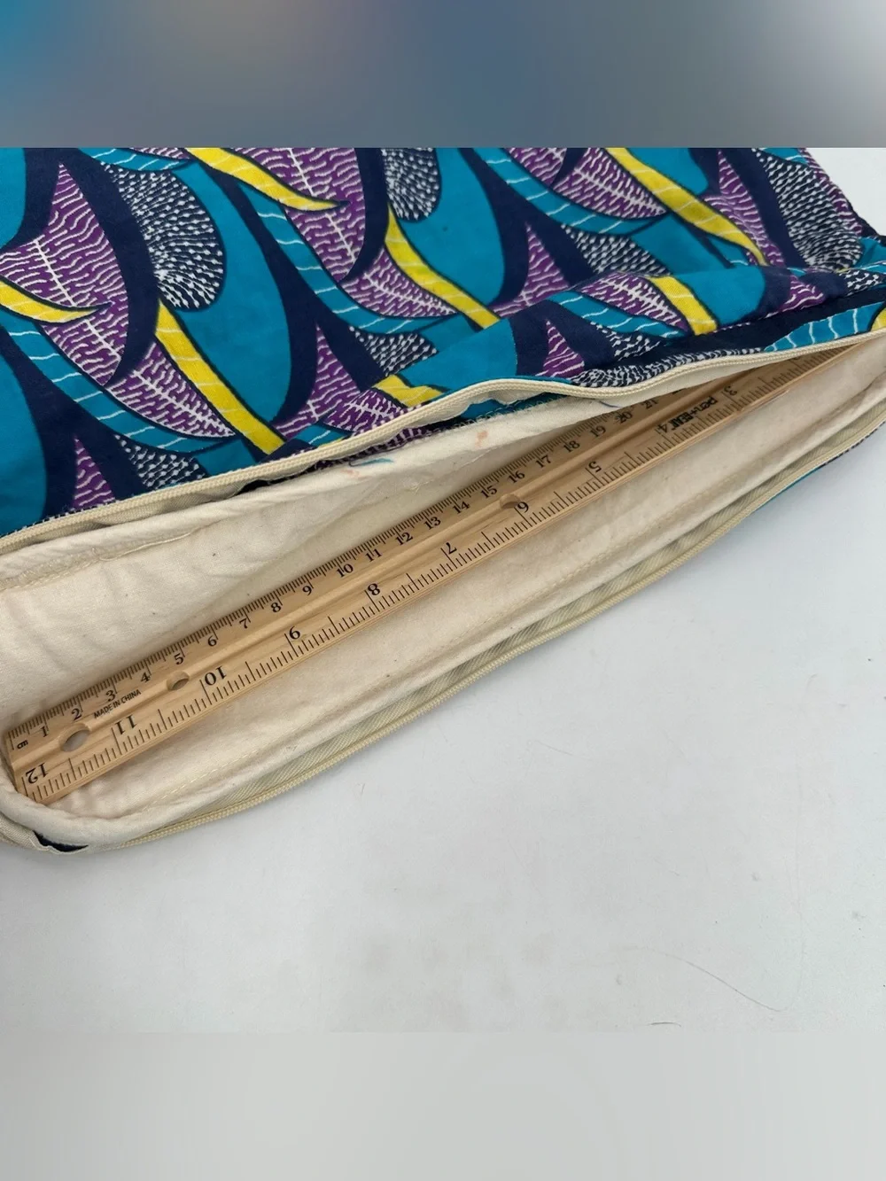 Della Laptop Case Padded Sleeve Everglades Print Zippered Cloth Fits Macbook 13